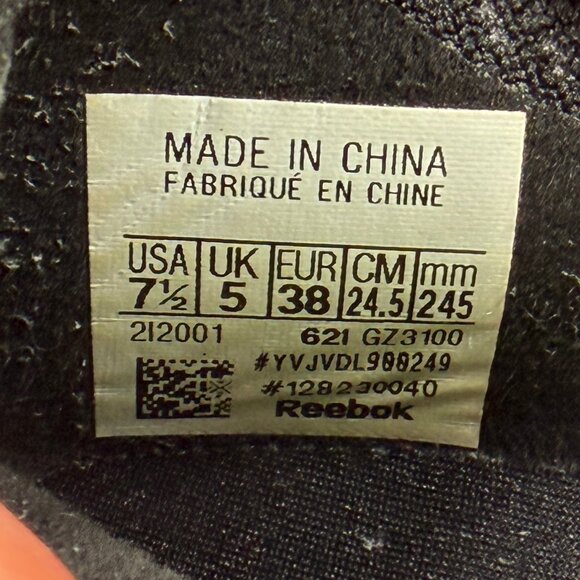 Reebok Onlux Slip On Shoes Women's 7.5 Black Athletic Stretch Comfort Sneakers - Picture 12 of 12